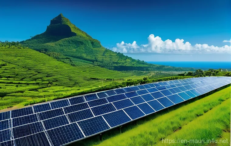 모리셔스 비즈니스 기회 - **Prompt 2: Sustainable Smart City Living in Mauritius**
    "An aerial, slightly elevated perspecti...