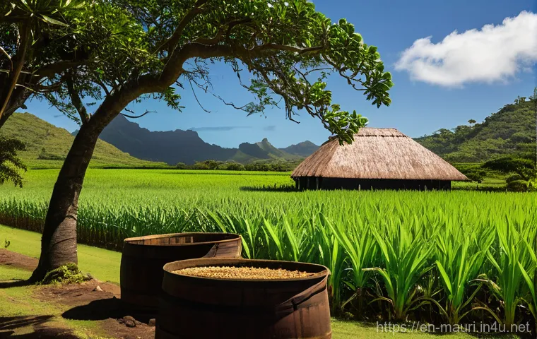 모리셔스 사탕수수 럼 - Prompt 1: Mauritian Rum Heritage and Production**